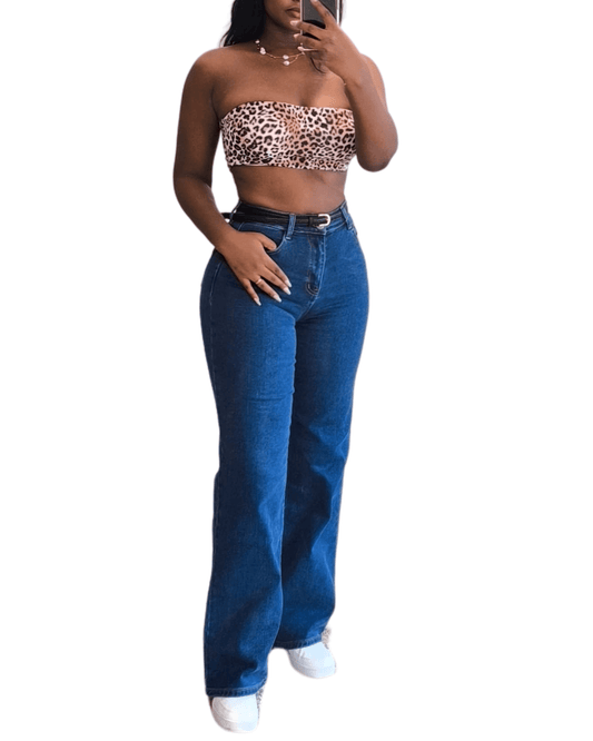 Calças de Ganga Push - up Wide Leg - KWalker