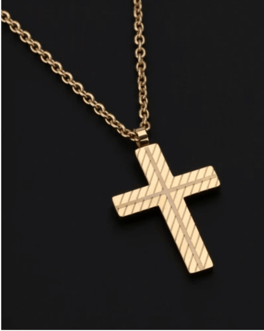 Colar Cruz Textura - KWalker